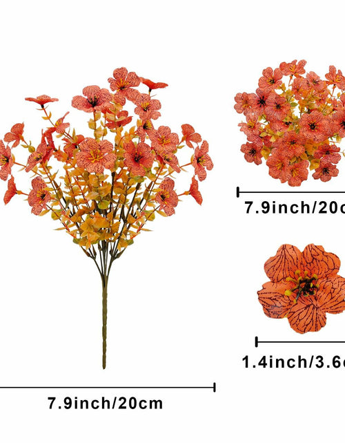 Load image into Gallery viewer, Guagb 12 Bundles Artificial Fall Flowers Faux Mums Silk Orange Yellow
