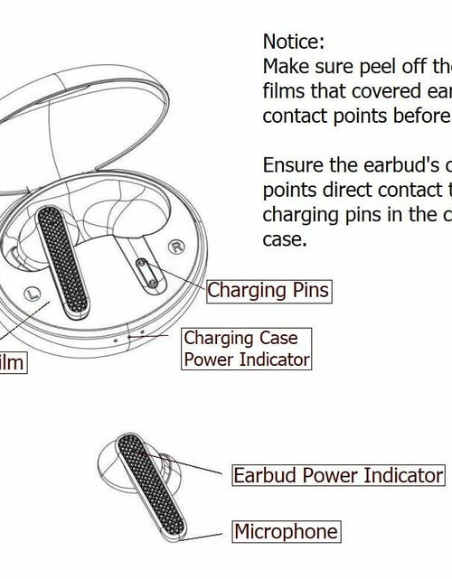 Load image into Gallery viewer, FOHIRES Diamond S Wireless Earbuds Rhinestone Handcrafted Black
