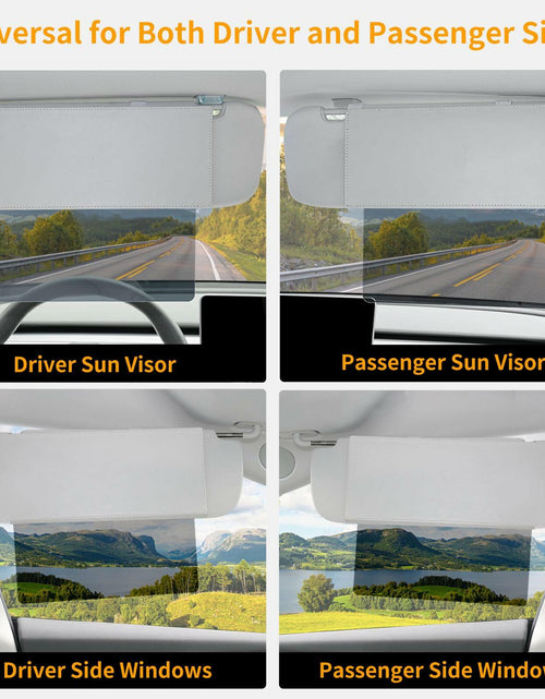 Load image into Gallery viewer, Uxcer Polarized Sun Visor Extender UV400 PC Lens Gray Sunshade Blocker
