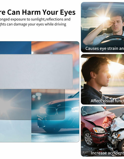 Load image into Gallery viewer, Uxcer Polarized Sun Visor Extender UV400 PC Lens Gray Sunshade Blocker

