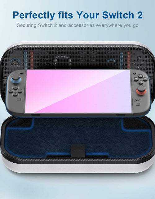 Load image into Gallery viewer, STARTRC GAMES Switch 2 Carrying Case Large Capacity PU Hard Travel Bag White

