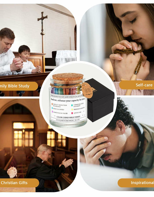 Load image into Gallery viewer, Bible Verse Jar Scripture Prayer Cards Spiritual Religious Christian Gift
