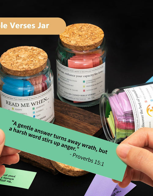Load image into Gallery viewer, Bible Verse Jar Scripture Prayer Cards Spiritual Religious Christian Gift
