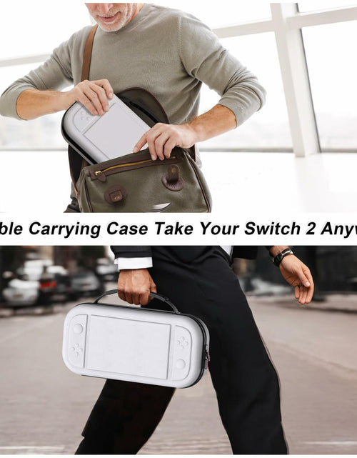 Load image into Gallery viewer, STARTRC GAMES Switch 2 Carrying Case Large Capacity PU Hard Travel Bag White
