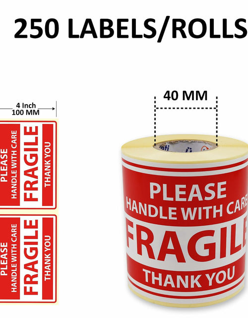 Load image into Gallery viewer, hazır etiketler Fragile Stickers 4x6 Inch Shipping Moving Packing 250 Labels
