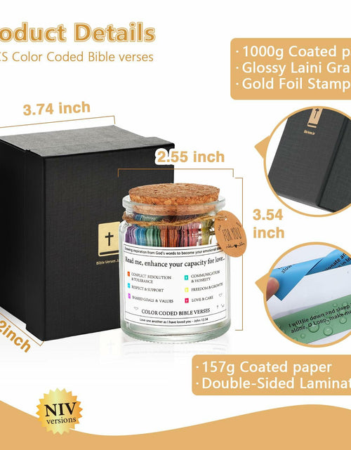 Load image into Gallery viewer, Bible Verse Jar Scripture Prayer Cards Spiritual Religious Christian Gift
