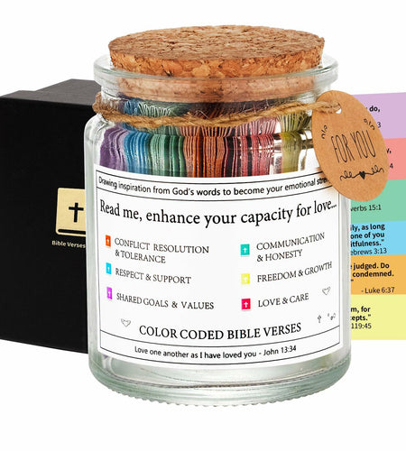 Bible Verse Jar Scripture Prayer Cards Spiritual Religious Christian Gift
