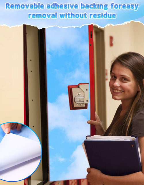 Load image into Gallery viewer, Ninehaoou School Locker Wallpaper 12x36in 4pcs Sunset Sky Clouds Sweet Color
