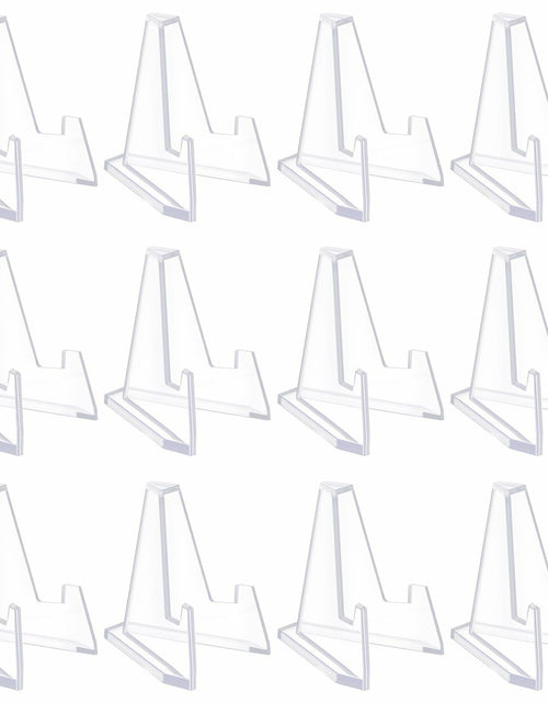 Load image into Gallery viewer, HiShutiao Acrylic Card Display Stand 2.68in White 12 Packs
