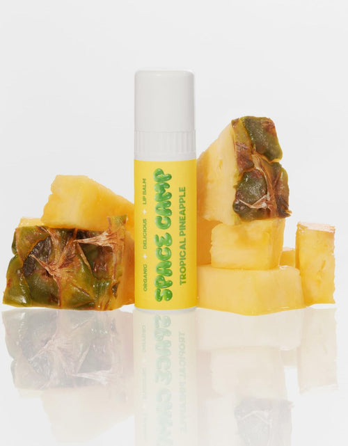 Load image into Gallery viewer, Space Camp Wellness Jumbo Lip Balm Tropical Pineapple Organic 2 Pack
