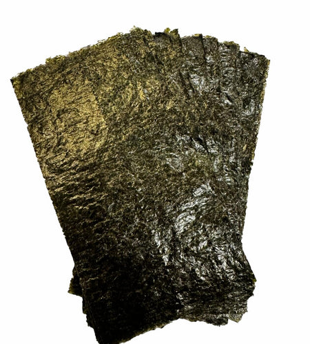 BiggerFish Seaweed Snacks Premium Green Nori Saltwater Fish 20 Half Sheets
