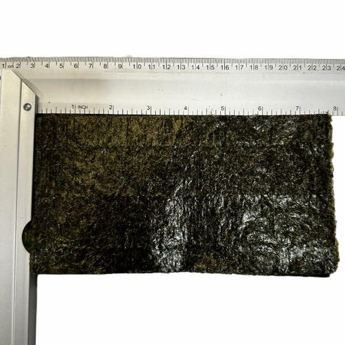 Load image into Gallery viewer, BiggerFish Seaweed Snacks Premium Green Nori Saltwater Fish 20 Half Sheets

