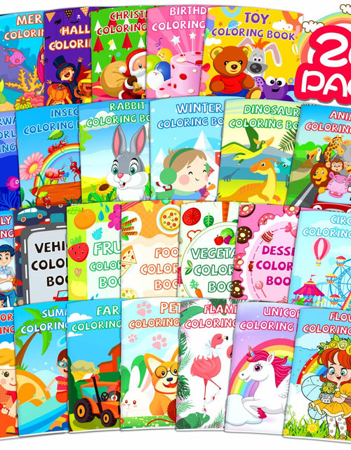 Load image into Gallery viewer, Glkuii 26Pack Small Kids Coloring Books Ages 2-12 Unicorn Dinosaur Animals
