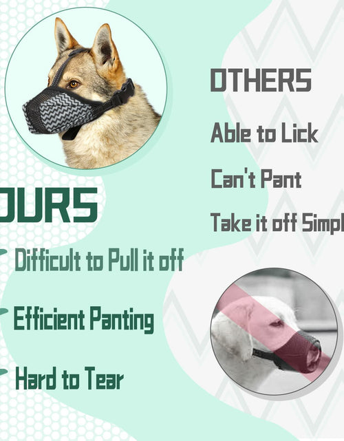 Load image into Gallery viewer, Mkerycww Dog Muzzle Air Mesh Breathable Soft Basket Adjustable Strap Grey XXL
