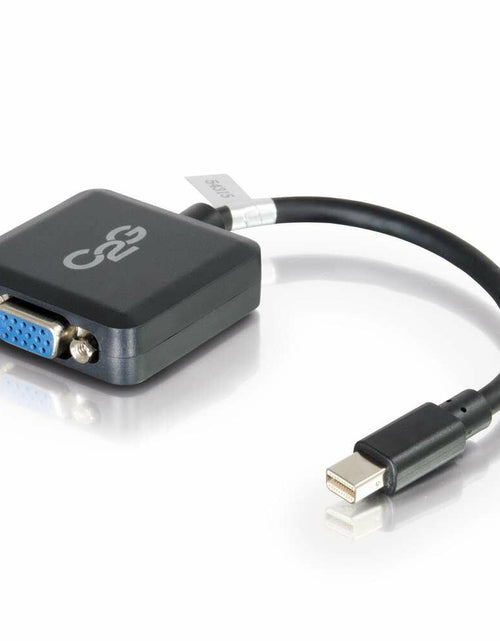 Load image into Gallery viewer, C2G Mini DisplayPort to VGA Adapter Male to Female Black 8in Cable 54315
