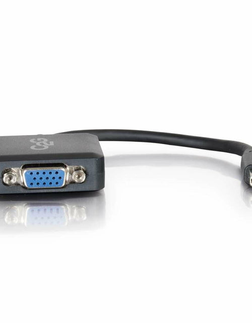 Load image into Gallery viewer, C2G Mini DisplayPort to VGA Adapter Male to Female Black 8in Cable 54315
