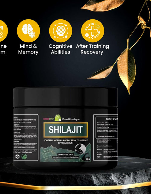 Load image into Gallery viewer, LuxeiiShop Inc Himalayan Organic Shilajit Resin 500mg 60g Energy Boost
