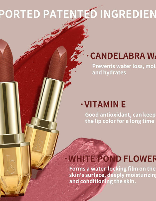 Load image into Gallery viewer, JOSURBEAUTY Mud Sense Velvet Matte Lipstick Waterproof Long-Lasting 6.35oz
