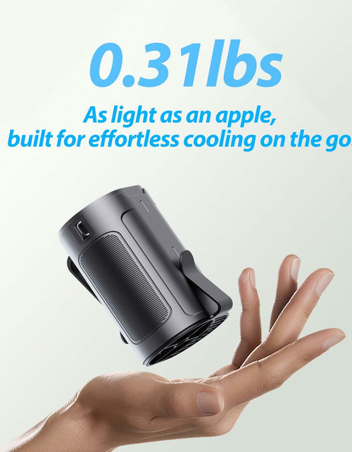 Load image into Gallery viewer, Portable Waist Fan Rechargeable 25H Battery 4 Speed 6600RPM Orange

