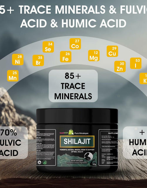Load image into Gallery viewer, LuxeiiShop Inc Himalayan Organic Shilajit Resin 500mg 60g Energy Boost
