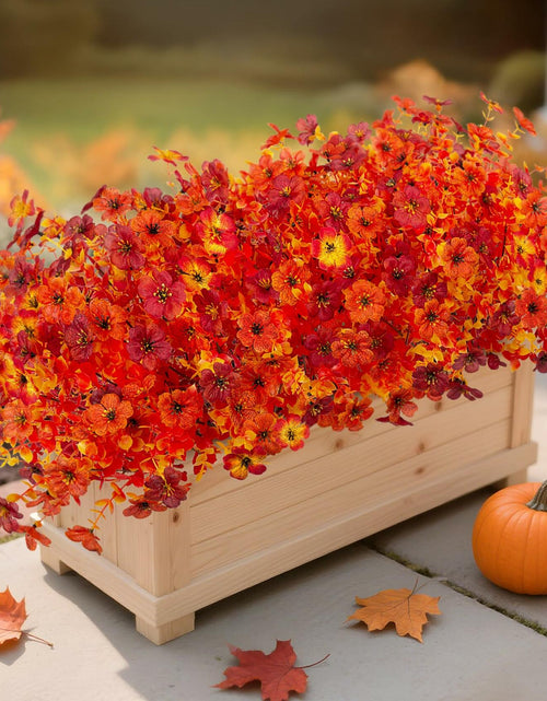 Load image into Gallery viewer, INXUGAO Artificial Mums Fall Flowers UV Resistant 9.7x9.7x13.7in B-red
