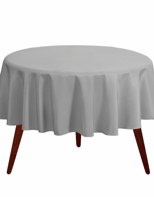 Load image into Gallery viewer, Gee Di Moda Round Tablecloth 90 Inch Charcoal Heavy Duty Wrinkle-Resistant
