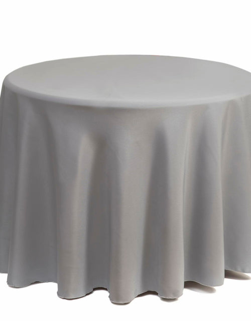 Load image into Gallery viewer, Gee Di Moda Round Tablecloth 90 Inch Charcoal Heavy Duty Wrinkle-Resistant
