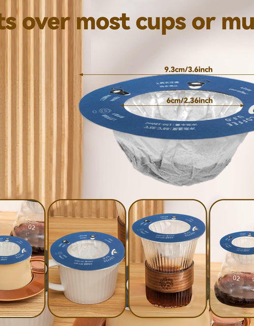 Load image into Gallery viewer, WCOINCIDENCY Coffee Filter Pour Over Maker with Lid Portable 30 Packs Wood Pulp
