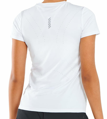 ALLZERO Feel Fit Workout Top Short Sleeve Athletic Tee White Size XL