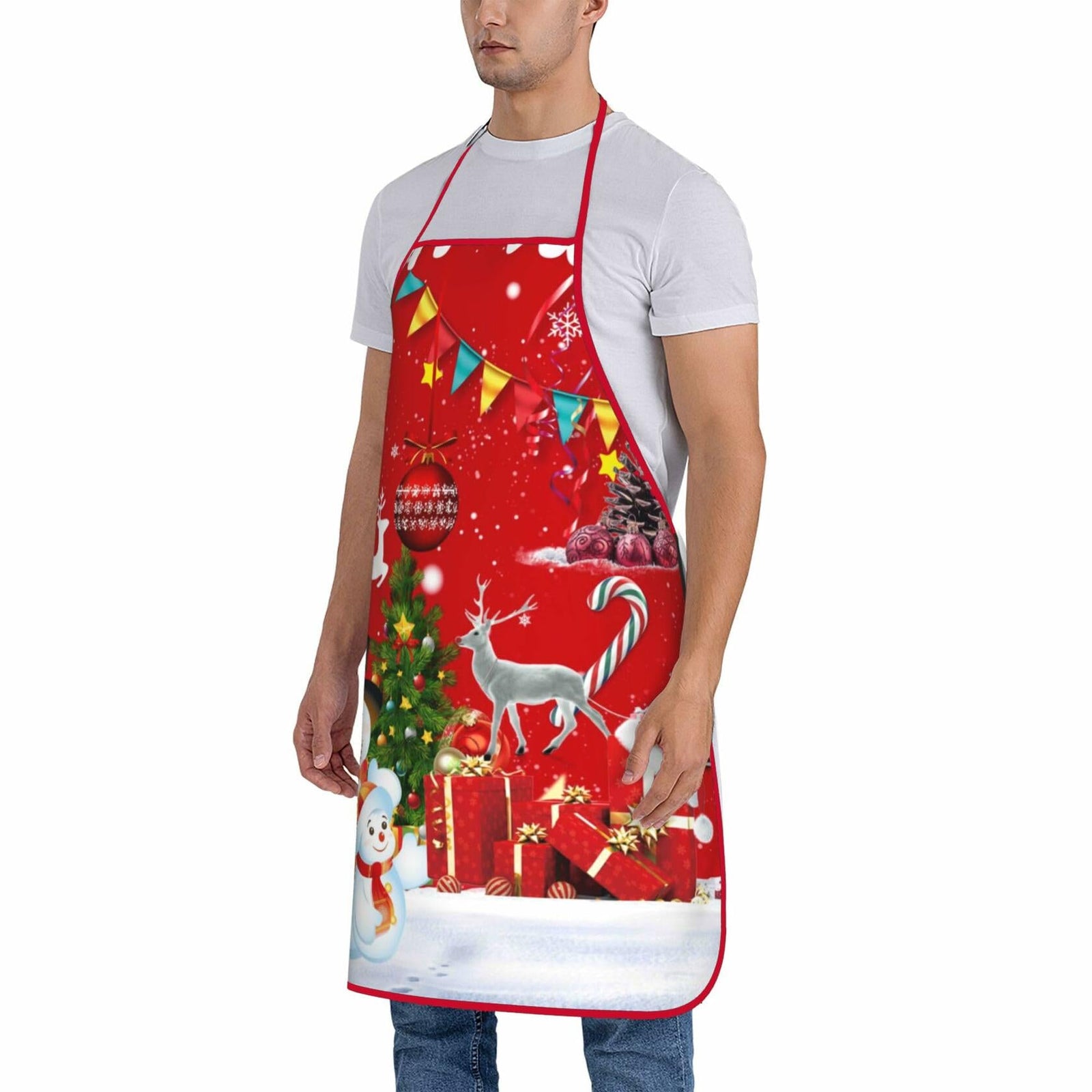 Dumoldpa Halloween Bone Appetit Cooking Apron Pink Medium 1 Pc