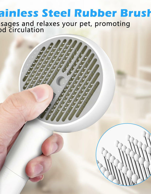 Load image into Gallery viewer, ALAFLY 4-in-1 Cat Steam Brush Grooming Comb Shedding Massage Gray
