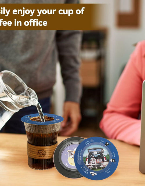 Load image into Gallery viewer, WCOINCIDENCY Coffee Filter Pour Over Maker with Lid Portable 30 Packs Wood Pulp
