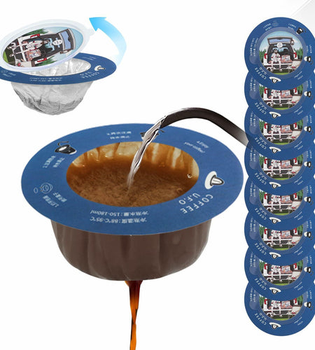 WCOINCIDENCY Coffee Filter Pour Over Maker with Lid Portable 30 Packs Wood Pulp