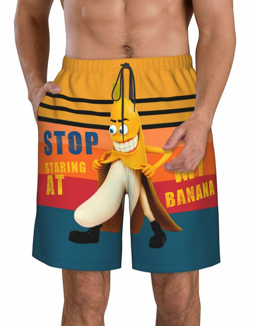 Load image into Gallery viewer, Fzryhaika Men's Quick Dry Cartoon Swim Trunks A-3 Size Medium
