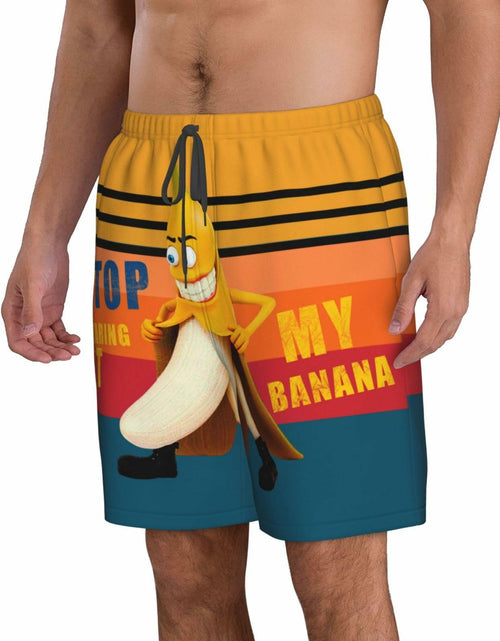 Load image into Gallery viewer, Fzryhaika Men's Quick Dry Cartoon Swim Trunks A-3 Size Medium
