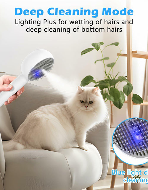 Load image into Gallery viewer, ALAFLY 4-in-1 Cat Steam Brush Grooming Comb Shedding Massage Gray
