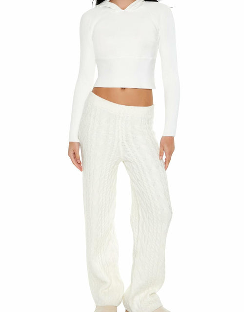 Load image into Gallery viewer, Forever 21 Women's Hooded Raglan Sweater White Size XS
