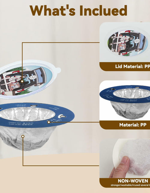 Load image into Gallery viewer, WCOINCIDENCY Coffee Filter Pour Over Maker with Lid Portable 30 Packs Wood Pulp
