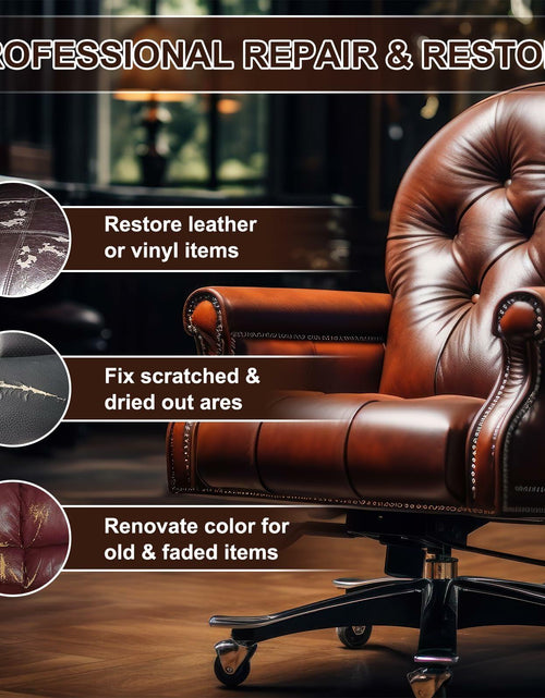 Load image into Gallery viewer, [Like New] Jallgedk Leather Recoloring Balm Leather Repair Kit Furniture Brown
