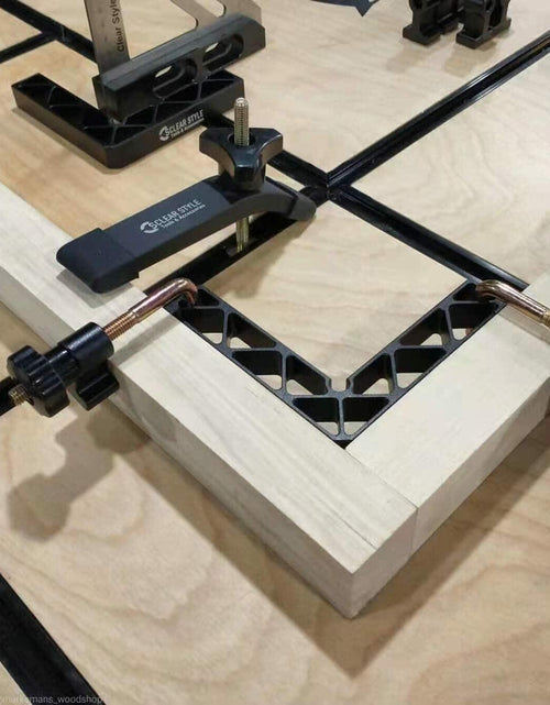 Load image into Gallery viewer, CLEAR STYLE T Tracks Woodworking Double-Cut Universal Intersection Kit 3" Black

