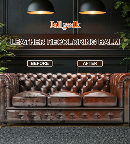 [Like New] Jallgedk Leather Recoloring Balm Leather Repair Kit Furniture Brown