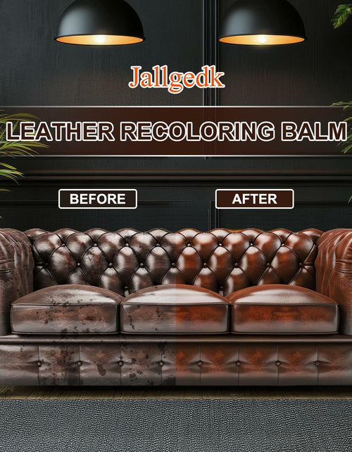Load image into Gallery viewer, [Like New] Jallgedk Leather Recoloring Balm Leather Repair Kit Furniture Brown
