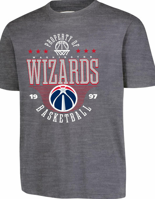 Load image into Gallery viewer, Ultra Game Boys' Mad Props T-Shirt Washington Wizards Heather Charcoal Size 8
