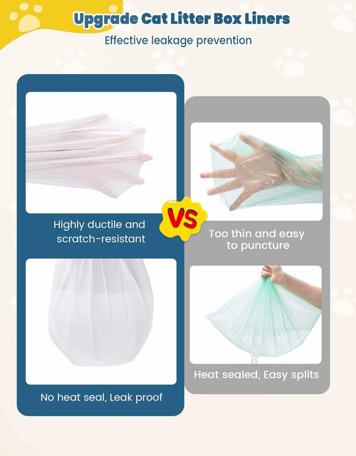 Load image into Gallery viewer, KONE Cat Litter Bags Robot 3/4 Drawstring 2 mil Thick 57 Count 5-9 Gal
