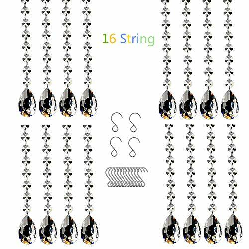 Load image into Gallery viewer, VOVOV 16 Pack 20" Clear K9 Optical Crystal Chandelier Pendants Beads
