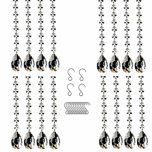 Load image into Gallery viewer, VOVOV 16 Pack 20" Clear K9 Optical Crystal Chandelier Pendants Beads
