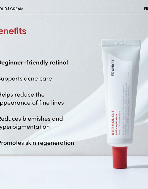 Load image into Gallery viewer, BestBy12/26 FRANKLY Retinol 0.1% Cream 1.01oz Night Anti-Aging Korean Skin Care
