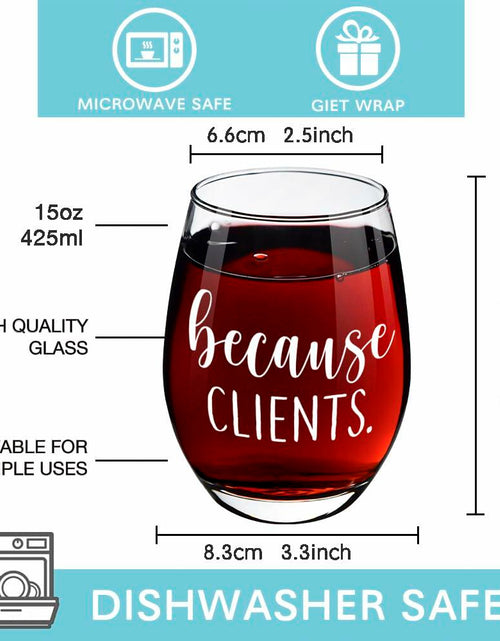Load image into Gallery viewer, Pokolllee Funny Wine Glass Gift for Hairdresser Makeup Artist Clear Glass
