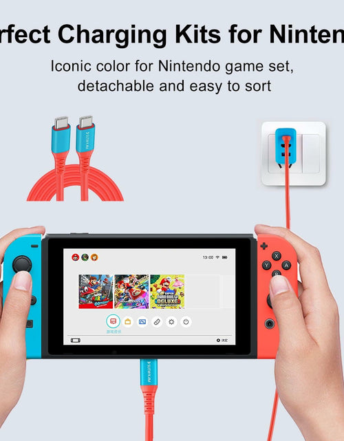Load image into Gallery viewer, SUTWKAM 100W 20Gbps Switch Charger Cable 3-in-1 Orange
