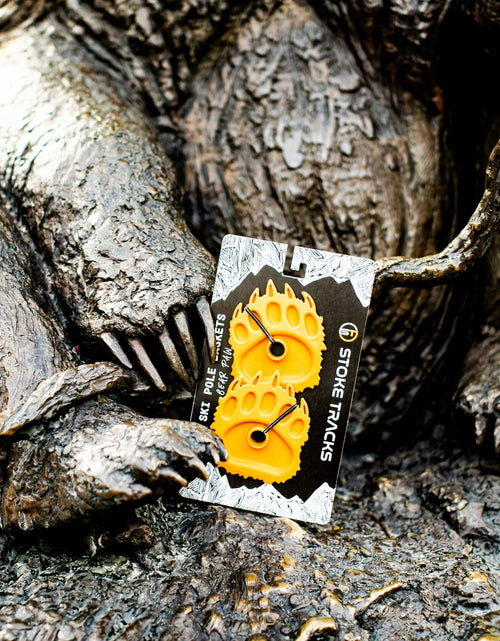 Load image into Gallery viewer, Stoke Tracks Bear Paw Ski Pole Baskets Dawn Yellow Unisex

